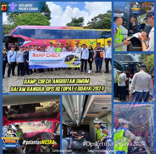 Sat Lantas Polres Cimahi bersama @dishub.kbb melaksanakan Ramp Check Kendaraan Angkutan Umum guna meningkatkan dan mewujudkan keselamatan lalulintas di tempat wisata wilayah Lembang KBB.